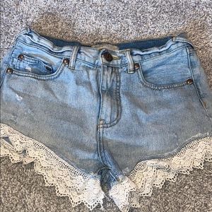 Free people Jean shorts